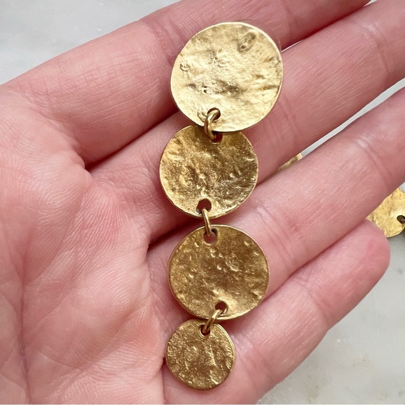 KENNETH JAY LANE COIN DROP PIERCED EARRINGS - Picture 6 of 9